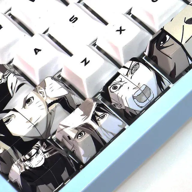 Alt view image 4 of 6 - Mechanical keyboard key cap Naruto 108 key cap full set DIY