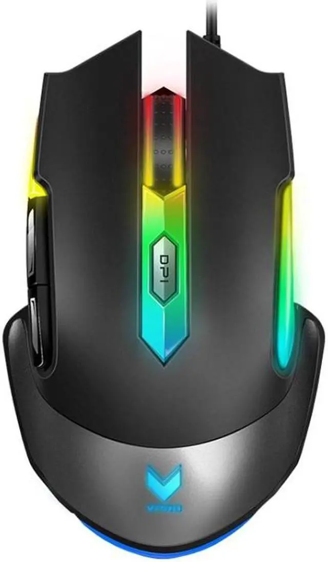 Main image of Rapoo V302 8 Keys Color RGB Gaming Wired Mouse, Cable Length: 1.8m (Black)