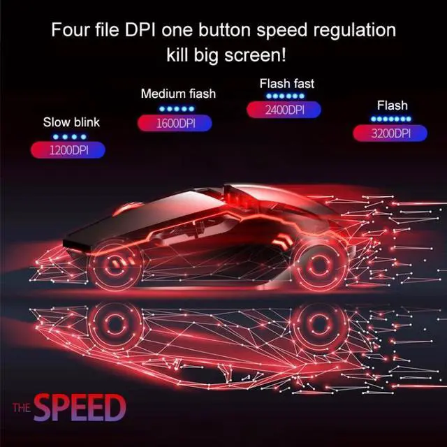 Alt view image 6 of 7 - YINDIAO 6 Keys Gaming Office USB Mute Mechanical Wired Mouse(Black)