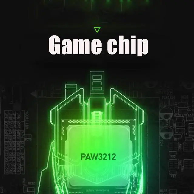 Alt view image 7 of 7 - Inphic PG6 9 Keys Macro Definition Gaming USB Luminous Wired Mouse, Cable Length: 1.8 M (Colorful)