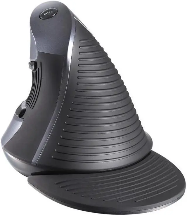Alt view image 2 of 6 - DELUX M618 6-Keys Vertical Handheld Mouse Ergonomic Wired Mouse, Cable Length: 1.5m Wired (Black)