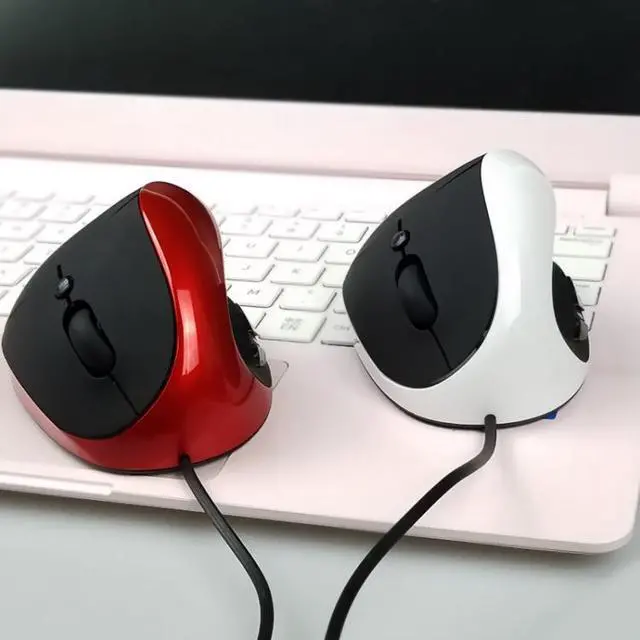 Alt view image 6 of 6 - JSY-05 6 Keys Wired Vertical Mouse Ergonomics Brace Optical Mouse (Purple)