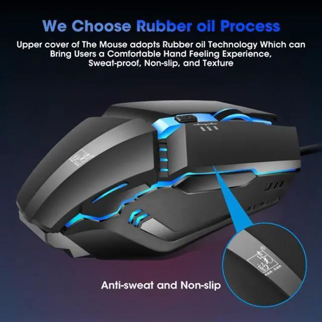 Alt view image 4 of 7 - ZGB K3 USB RGB Streamer Wired Gaming Mouse(Black)