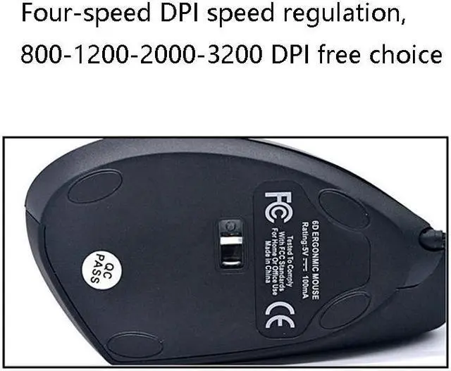 Alt view image 5 of 6 - JSY-5 6 Keys Laser USB Wired Mouse Optical Upright Mouse (Five Generation Wired)