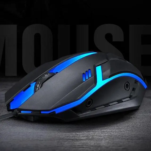 Alt view image 2 of 7 - 2 PCS T-WOLF V1 USB Interface 3-Buttons 1200 DPI Wired Mouse 7-Color Backlit Gaming Mouse, Cable Length: 1.35m