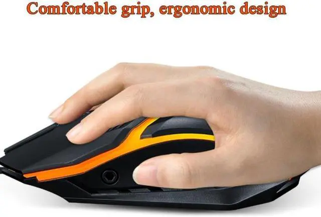 Alt view image 4 of 7 - 2 PCS T-WOLF V1 USB Interface 3-Buttons 1200 DPI Wired Mouse 7-Color Backlit Gaming Mouse, Cable Length: 1.35m