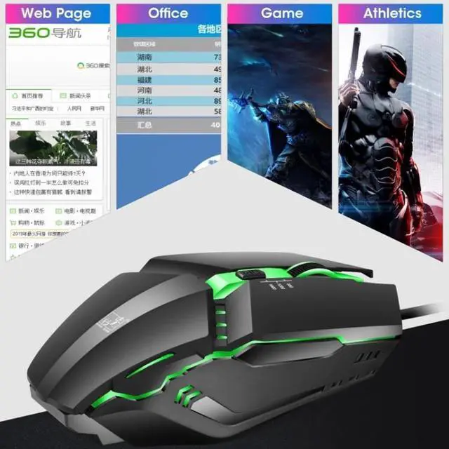 Alt view image 7 of 7 - ZGB K3 USB RGB Streamer Wired Gaming Mouse(Black)