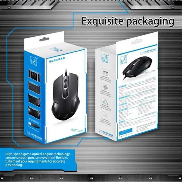 Alt view image 4 of 6 - Chasing Leopard 129 USB Universal Wired Optical Gaming Mouse with Counter Weight, Length: 1.3m(Black)