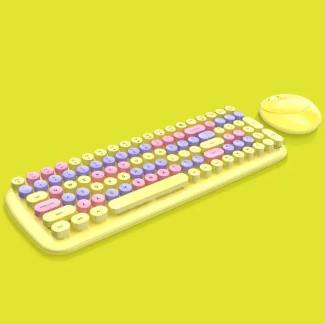Main image of MOFii Candy XR Color Wireless Keyboard And Mouse Set (Lemon Yellow)