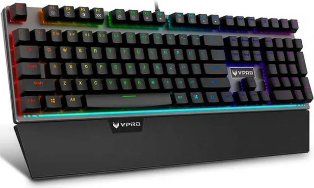 Main image of Rapoo V720 108 Keys Full Color Backlit Game Mechanical Keyboard with Hand Rest (Green Shaft)
