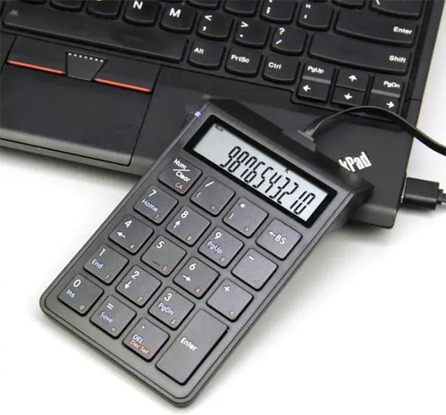 Alt view image 6 of 7 - Sunreed SKB886S 19 Keys Wired Keypad With Digital USB Interface, Cable Length: 1.5m Wired Black (Black)