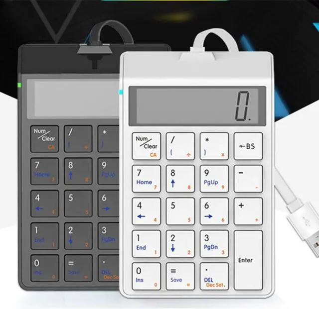 Alt view image 2 of 7 - Sunreed SKB886S 19 Keys Wired Keypad With Digital USB Interface, Cable Length: 1.5m Wired Black (Black)