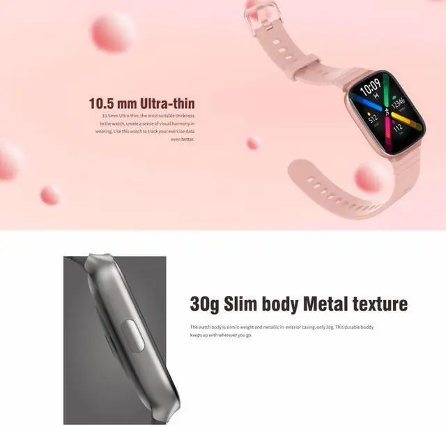 Alt view image 2 of 7 - CS169 1.69 inch IPS Screen 5ATM Waterproof Sport Smart Watch, Support Sleep Monitoring / Heart Rate Monitoring / Sport Mode / Incoming Call & Information Reminder (Black)