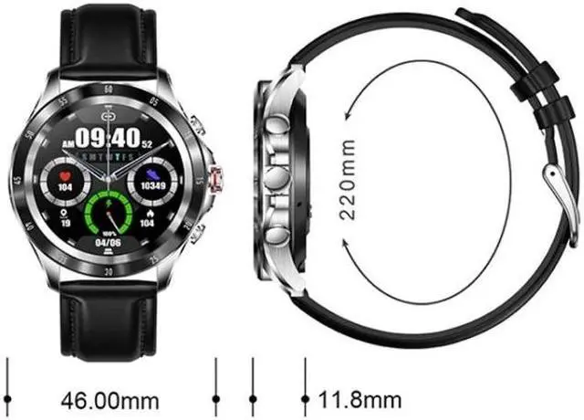 Alt view image 2 of 7 - NX1 1.32 inch Color Screen Smart Watch,Support Heart Rate Monitoring/Blood Pressure Monitoring (Black)