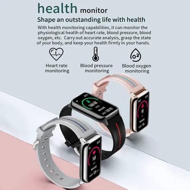 Alt view image 6 of 7 - LOANIY H76 Heart Rate Detection Waterproof Smart Watch (Black)