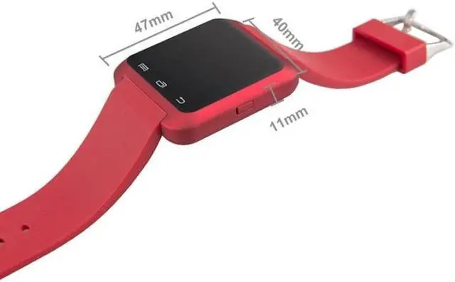 Alt view image 4 of 7 - U80 Bluetooth Health Smart Watch 1.5 inch LCD Screen for Android Mobile Phone, Support Phone Call / Music / Pedometer / Sleep Monitor / Anti-lost (Red)
