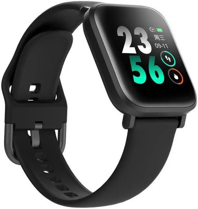 Alt view image 7 of 7 - CS201 1.3 inch TFT Color Screen IP68 Waterproof Sport Smart Watch, Support Sleep Monitoring / Heart Rate Monitoring / Blood Oxygen Monitoring / Message Push(Black) (Black)