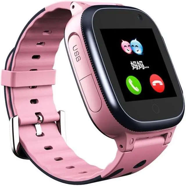 Main image of A111-Z1 Children Smart Positioning Plug-In Cartoon Call For Help Multi-Function Watch Phone (Pink)