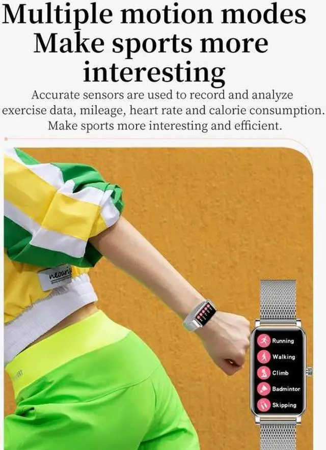 Alt view image 5 of 7 - ZX19 1.45 inch HD Screen Bluetooth 5.0 IP68 Waterproof Women Smart Watch, Support Sleep Monitor / Menstrual Cycle Reminder / Heart Rate Monitor / Blood Oxygen Monitoring, Style: Steel Strap