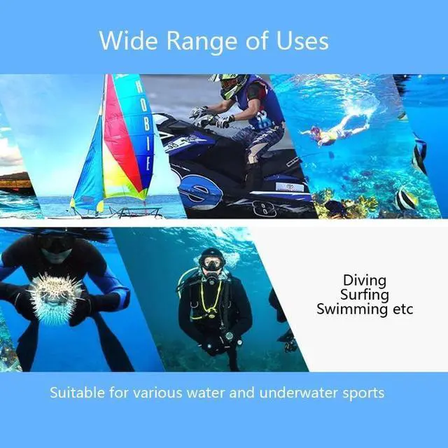 Alt view image 5 of 6 - DIVE & SAIL DH-002 1mm Men and Women Swimming Caps Sunscreen Diving Cap Surfing Diving Headgear 1MM Size: M (Black)