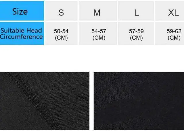 Alt view image 6 of 6 - DIVE & SAIL DH-002 1mm Men and Women Swimming Caps Sunscreen Diving Cap Surfing Diving Headgear 1MM Size: M (Black)