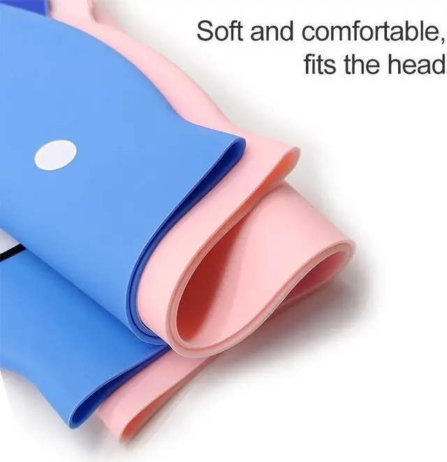 Alt view image 5 of 7 - Children Cartoon Dinosaur Comfortable Silicone Swimming Cap Children Swimming Cap(Pink) (Pink)