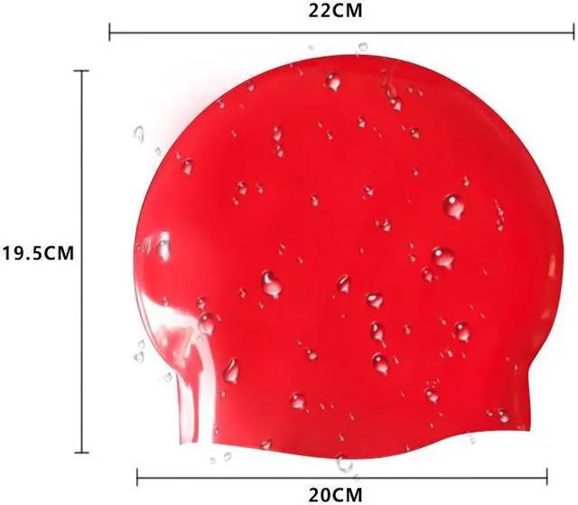 Alt view image 3 of 7 - Glossy Seamless Pure Silicone High Elasticity Professional Swimming Cap Glossy Seamless (Pink) (Pink)