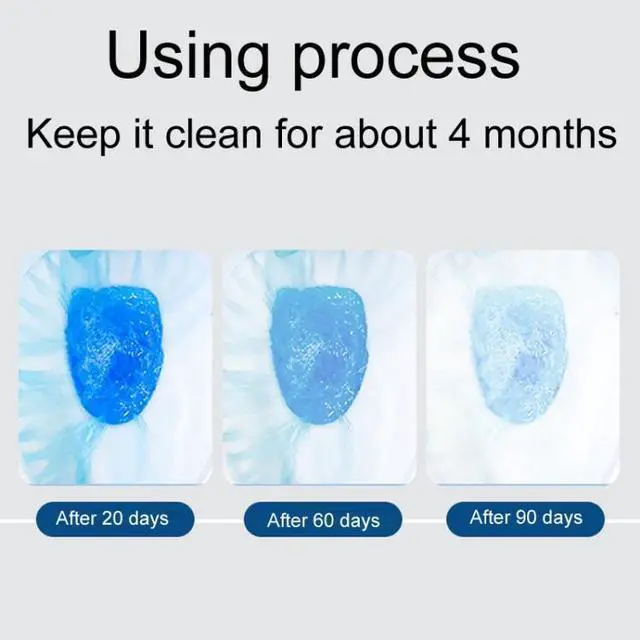 Alt view image 5 of 7 - ENJOY DOWAS Toilet Cleaning Magic Box Household Blue Bubble Deodorizer (Blue Bottle)