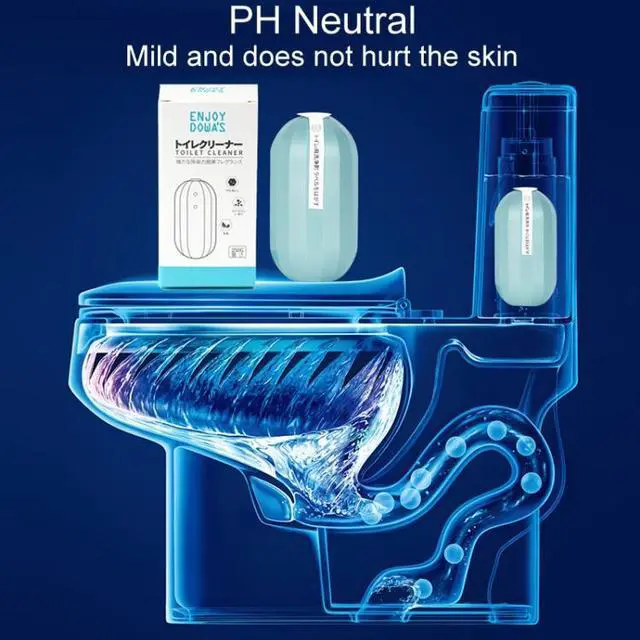 Alt view image 7 of 7 - ENJOY DOWAS Toilet Cleaning Magic Box Household Blue Bubble Deodorizer (Blue Bottle)