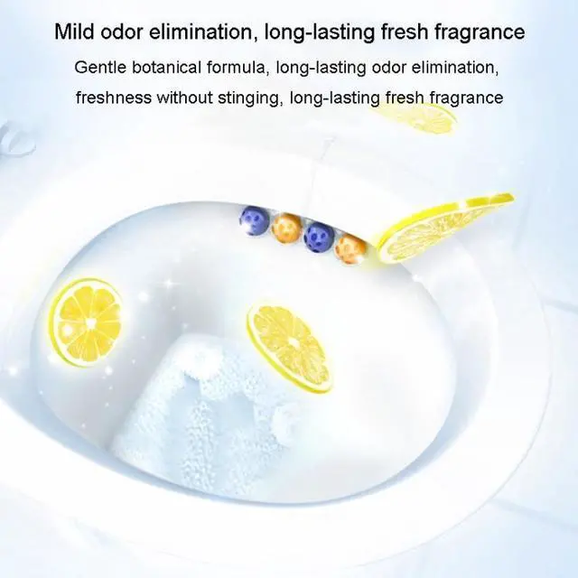 Alt view image 5 of 7 - Hanging Toilet Bowl Cleaner Balls Deodorizing Removing Stains Bathroom Freshener Hook Cleaning Toilet Balls (English Card Paper)