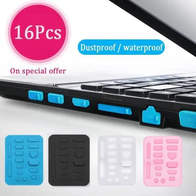 Alt view image 2 of 6 - Laptop Universal Silicone Dust Plug (Transparent)