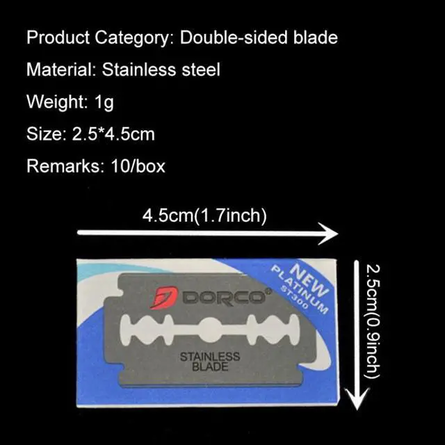 Alt view image 5 of 5 - 10 PCS Professional Hairdressing Tools Scraper Blade Eyebrow Trimmer Shaving Scratching Hair Feather Blade(Silver)