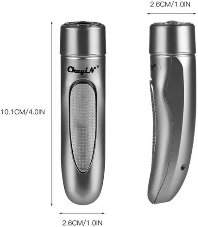 Light Blue Handheld Razor Mini USB Rechargeable Electric Razor Self-service Hair Clipper Shaver ...