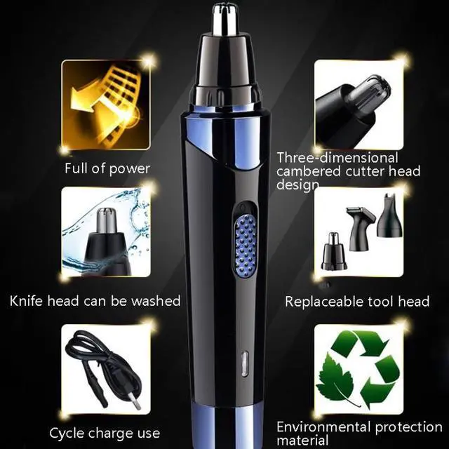 Alt view image 3 of 7 - Sportsman SM-526 4 In 1 Electric Shaver To Shave Nose Hair Lettering And Sideburn Trimmer, Product specifications: USB USB