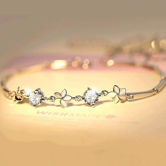 Alt view image 2 of 6 - Simple Sweet Frangipani Five-leafed Flower Bracelet Flower Couple Bracelet