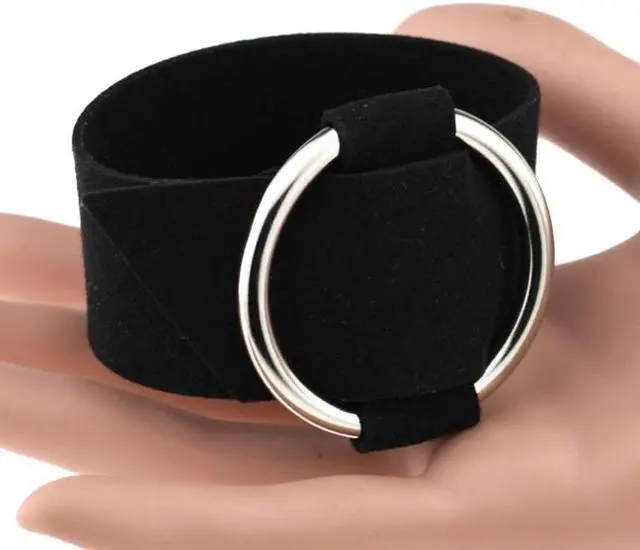Alt view image 2 of 7 - 2 PCS European and American Simple Round Velvet Bracelet Fashion Metal Wristband Bracelet, Random Color Delivery