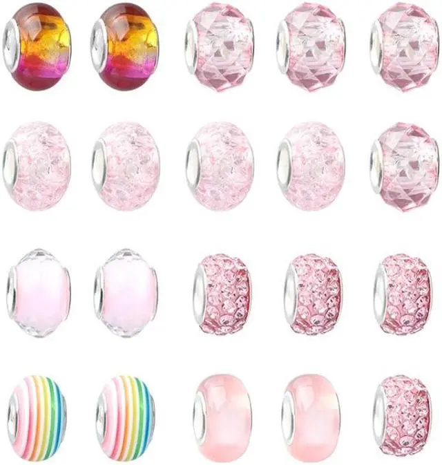 Alt view image 3 of 7 - 63 In 1 Cartoon DIY Handmade Jewelry Children Hand Chain Bracelet 63 In 1(Pink) (Pink)