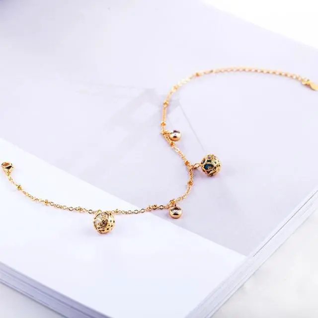 Alt view image 2 of 4 - Fashion Lady Beaded Zircon Adjustable All-match Bracelet Bride Wedding Gold-plated Bracelet(Gold)