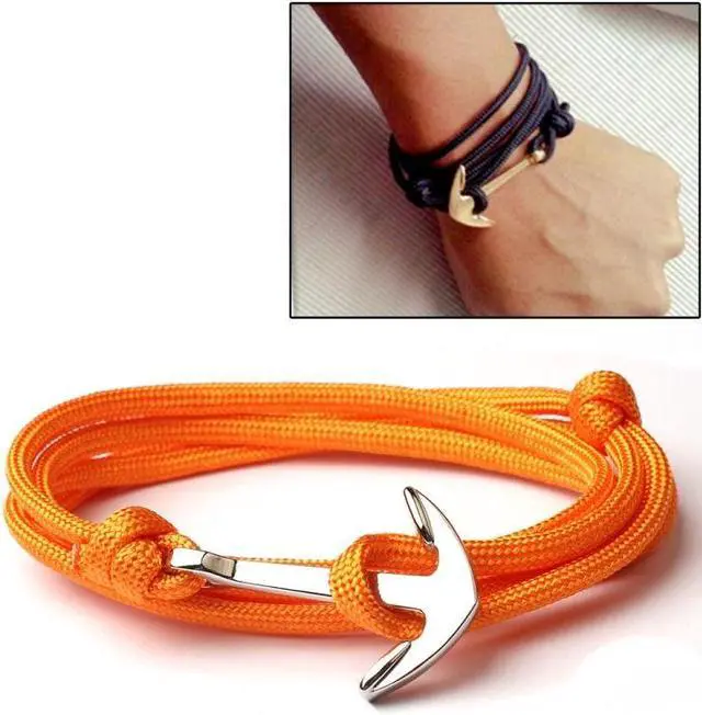 Main image of Alloy Anchor Charm Multilayer Leather Friendship Bracelets