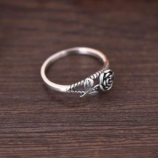 Alt view image 3 of 5 - Women Vintage Rose Simple Engagement Ring Jewelry Fashion Jewelry 6