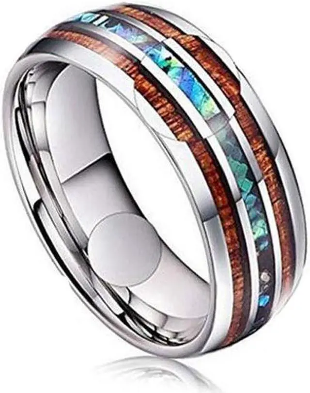 Main image of Ceramic Tungsten Steel Dragon Texture Ring for Men, Ring Size:13 13