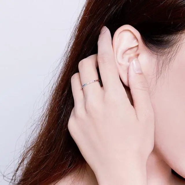 Alt view image 6 of 7 - Sterling Silver Ring S925 Colored Zircon Ring 6