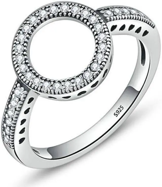 Main image of S925 Sterling Silver Womens Inlaid Ring 6