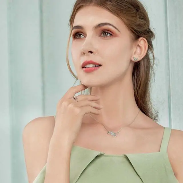 Alt view image 7 of 7 - Naughty Cat Sterling Silver Ring Fashion Open Ring SCR220 (Gold)