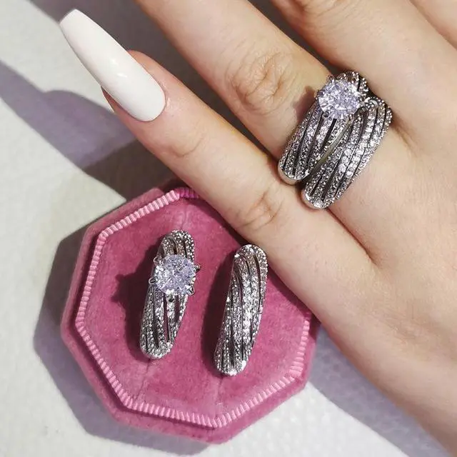 Alt view image 5 of 6 - Women Vintage Diamond Wedding Ring, Size:9 9
