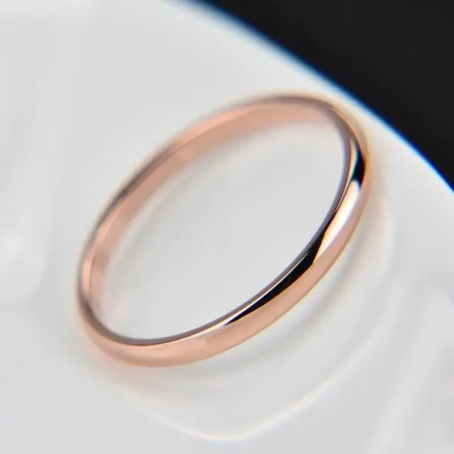 Alt view image 5 of 7 - Female Stainless Steel Titanium Steel Ring 8 (Silver)