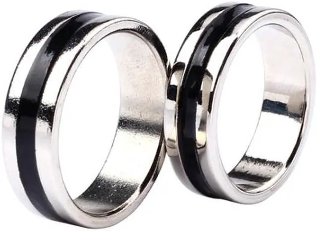 Alt view image 2 of 5 - Magnetic Ring for Magic Trick (Silver)