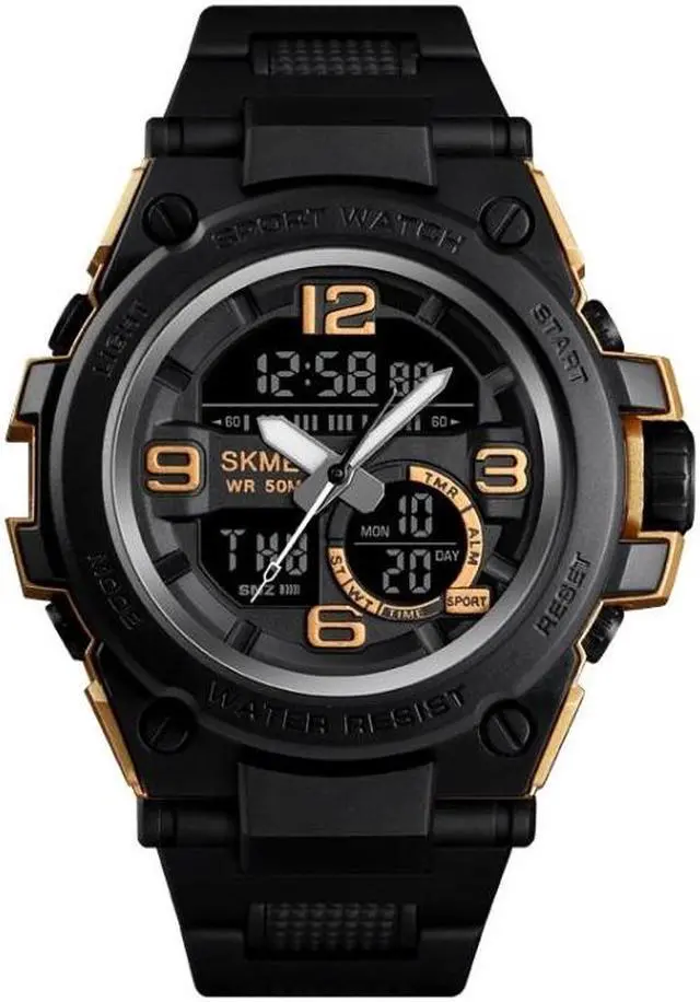 Main image of SKMEI 1452 Outdoor Sports Electronic Watch Multifunctional Waterproof Watch (Golden)