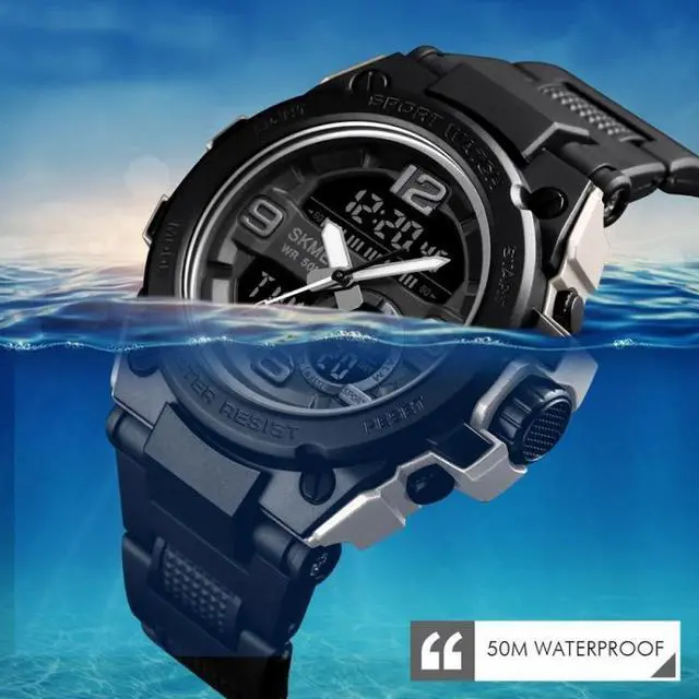 Alt view image 5 of 7 - SKMEI 1452 Outdoor Sports Electronic Watch Multifunctional Waterproof Watch (Golden)