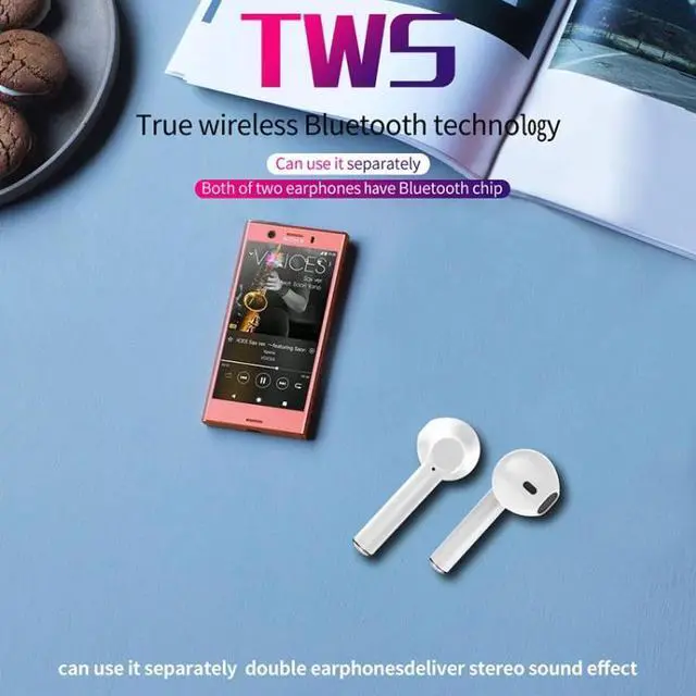 Alt view image 7 of 7 - ZEALOT T2 Bluetooth 5.0 TWS Wireless Bluetooth Earphone with Charging Box, Support Touch & Call & Power Display (Black)